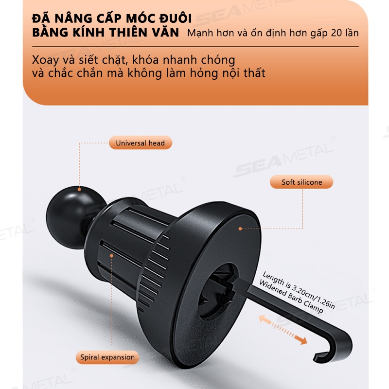Giá đỡ cốc nước ô tô SEAMETAL，mới Đa chức năng có thể gập lại Cửa thoát khí ô tô Giá đựng đồ uống gạt tàn Giá cố định