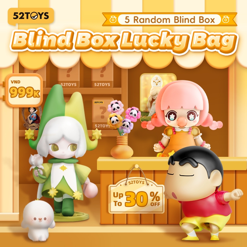 52TOYS Blind Box Lucky Bag-5 Pieces Random Series Blind Box | Shopee ...