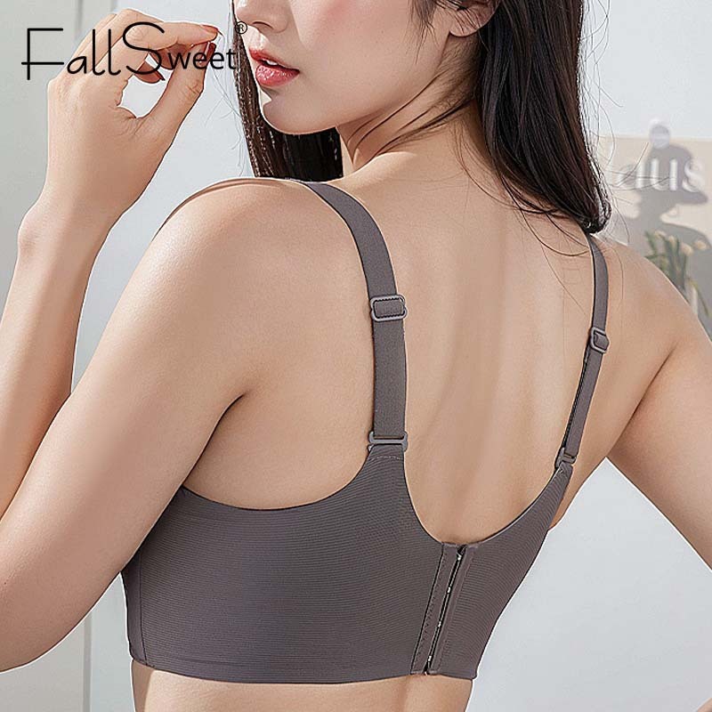 Ảnh FallSweet Áo ngực Bigsize chống chảy xệ dành cho nữ Không dây có thể điều chỉnh liền mạch Push Up Brassiere 34-46 B C D Cup 3