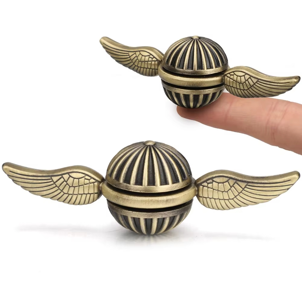 EDC Fidget Spinner Đồ chơi Ngón tay Quay hồi chuyển Con quay hồi chuyển Đồ chơi chống căng thẳng Trẻ em Người lớn Xoay Bóng kim loại Máy tính để bàn Đồ chơi giảm căng thẳng