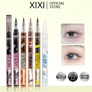 Xixi Bút kẻ mắt dạng lỏng chống thấm nước có đầu mịn Chống nhòe lâu trôi Chất lỏng khô nhanh Nằm tằm Bút trang điểm mắt Dụng cụ mỹ phẩm NO.D665