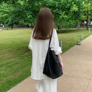 Phong Cách Hàn Quốc Nữ Nữ Rời Oversize Baggy Plus Size Áo Sơ Mi Tay Dài