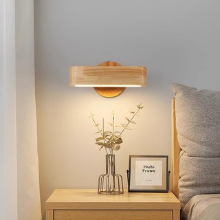 AIMI Gỗ Nguyên Khối 180° Đèn LED Có Thể Xoay Được Đèn Tường Trang Trí Lối Đi Đèn Cầu Thang Thích Hợp Cho Phòng Khách Phòng Ngủ Phòng Ăn