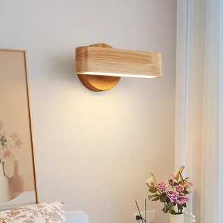 AIMI Gỗ Nguyên Khối 180° Đèn LED Có Thể Xoay Được Đèn Tường Trang Trí Lối Đi Đèn Cầu Thang Thích Hợp Cho Phòng Khách Phòng Ngủ Phòng Ăn