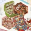 Enwei 3 Cái [Giáng Sinh Hàng Ngày Series] Nhãn Dán Phong Cảnh Dễ Thương Nhãn Dán Giáng Sinh Giấy Thêu Sò Chất Liệu Sổ Lưu Niệm Bộ