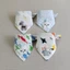 Set 4 Yếm Cotton Tam Giác Xinh Xắn Dành Cho Các Bé