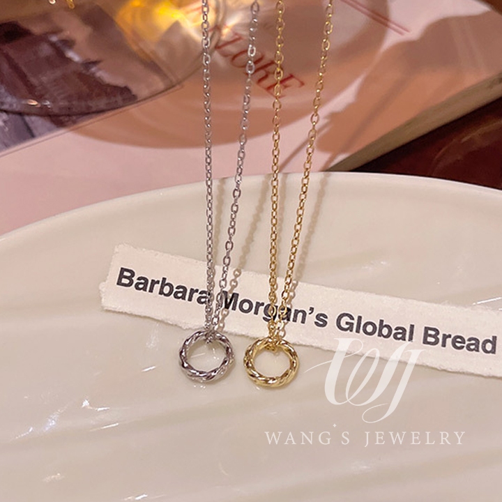 Vòng cổ WJ mobius cô gái nhẹ nhàng sang trọng thích hợp phụ kiện mùa thu đông xương đòn chuỗi 2024 mẫu nổ mới