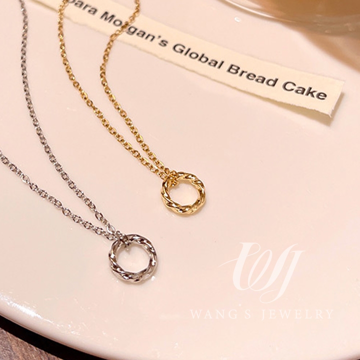 Vòng cổ WJ mobius cô gái nhẹ nhàng sang trọng thích hợp phụ kiện mùa thu đông xương đòn chuỗi 2024 mẫu nổ mới