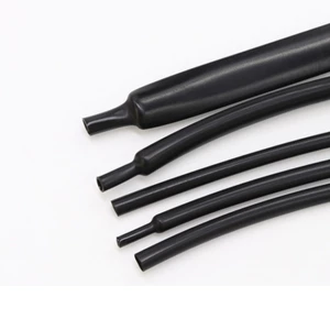 Đen 2: 1 Co Nhiệt Heatshrink Ống Ống Tay Dây Cáp Cách Nhiệt Ống Tay Dây Kết Nối Bảo Vệ Đường Kính 1mm 1.5mm 2mm-20mm