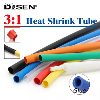Tỷ lệ 3: 1 Ống co nhiệt tường kép Keo dày Ống co đường kính 1.6 / 2.4 / 3.2 / 4 / 4.8 / 6.4 / 7.9 / 9.5 / 12.7 / 15.4 / 19.1 / 25.4mm