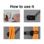 Dây cáp Nylon có thể điều chỉnh Dây buộc dây Kẹp dây Giá đỡ cáp tự dính Dây tổ chức Dây buộc cáp Đế gắn chuột Bàn phím Dây kẹp cáp