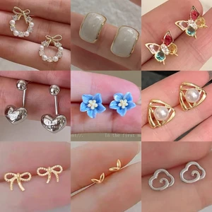 Tính Khí Bông Tai Nữ 2024 Phong Cách Mới Bán Chạy Nhẹ Sang Trọng Niche Thiết Kế Cao Cấp Bông Tai Thời Trang Hợp Thời Trang