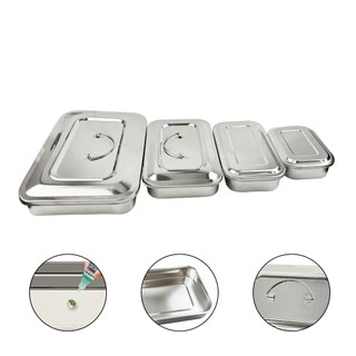1 Cái Dụng Cụ Nha Khoa Khay Có Nắp Thép Không Gỉ 201 Phẫu Thuật Điều Dưỡng Thiết Bị Dụng Cụ Khử Trùng Hộp Đựng Nha Sĩ Hộp Bảo Quản