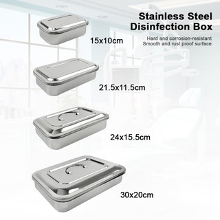 1 Cái Dụng Cụ Nha Khoa Khay Có Nắp Thép Không Gỉ 201 Phẫu Thuật Điều Dưỡng Thiết Bị Dụng Cụ Khử Trùng Hộp Đựng Nha Sĩ Hộp Bảo Quản