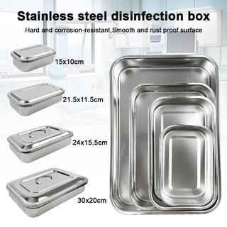 1 Cái Dụng Cụ Nha Khoa Khay Có Nắp Thép Không Gỉ 201 Phẫu Thuật Điều Dưỡng Thiết Bị Dụng Cụ Khử Trùng Hộp Đựng Nha Sĩ Hộp Bảo Quản