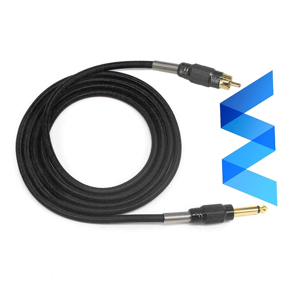 Hình Xăm Dây RCA 2.5M 8.2 Feet Mềm RCA Hình Xăm Kẹp Dây Dây Hình Xăm