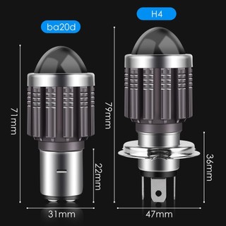 10000Lm Xe Máy Đèn  SEAMETAL H4 H6 LED Pha Bóng Đèn Đèn Sương Mù Ống Kính CSP Màu Trắng Màu Vàng