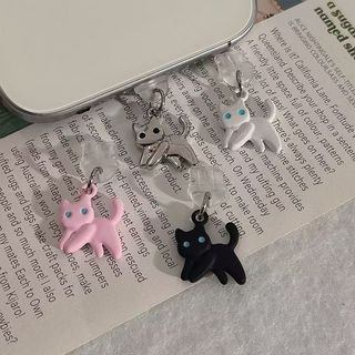 Điện Thoại Di Động Chống Bụi Cắm Hợp Kim DIY Hoạt Hình Dễ Thương Mèo Nhiều Màu Sắc Độc Đáo Đơn Giản Lỗ Điện Thoại Di Động Chống Bụi Cắm