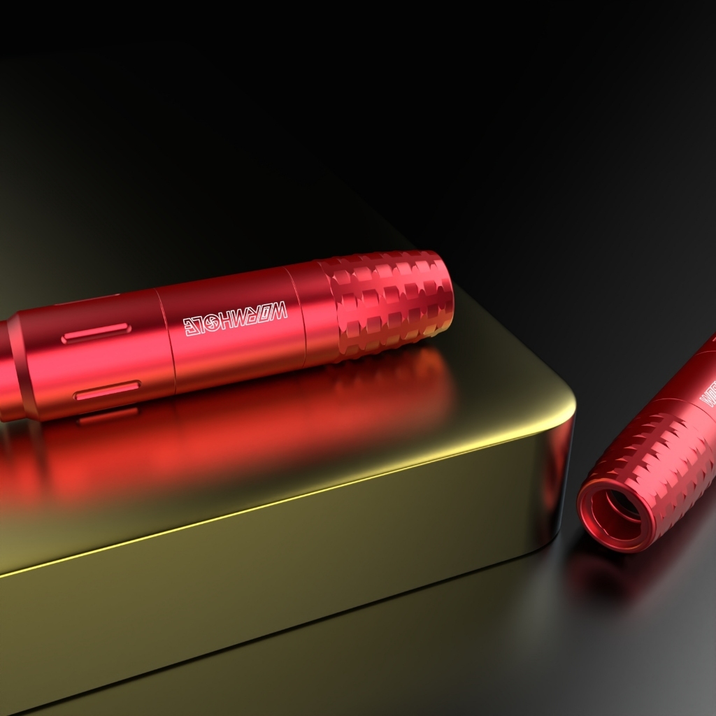 Wormhole Tattoo Pen Máy xăm siêu nhẹ Bút 4.0mm Stroke 1-4.5 Kim Chiều dài Máy xăm quay cho người mới bắt đầu