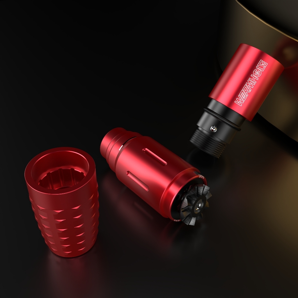 Wormhole Tattoo Pen Máy xăm siêu nhẹ Bút 4.0mm Stroke 1-4.5 Kim Chiều dài Máy xăm quay cho người mới bắt đầu