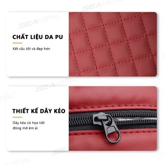 đệm kê tay ô tô SEAMETAL Đệm tăng cường đựng đồ trên ô tô đa chức năng làm bằng da PU mềm và bền