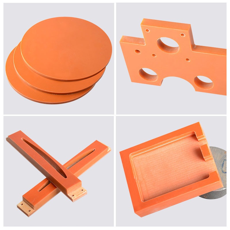 Tấm cách nhiệt bằng điện đỏ cam, nhựa Phenolic Bakelite chống tĩnh điện, chịu nhiệt cao, dày 1-20mm