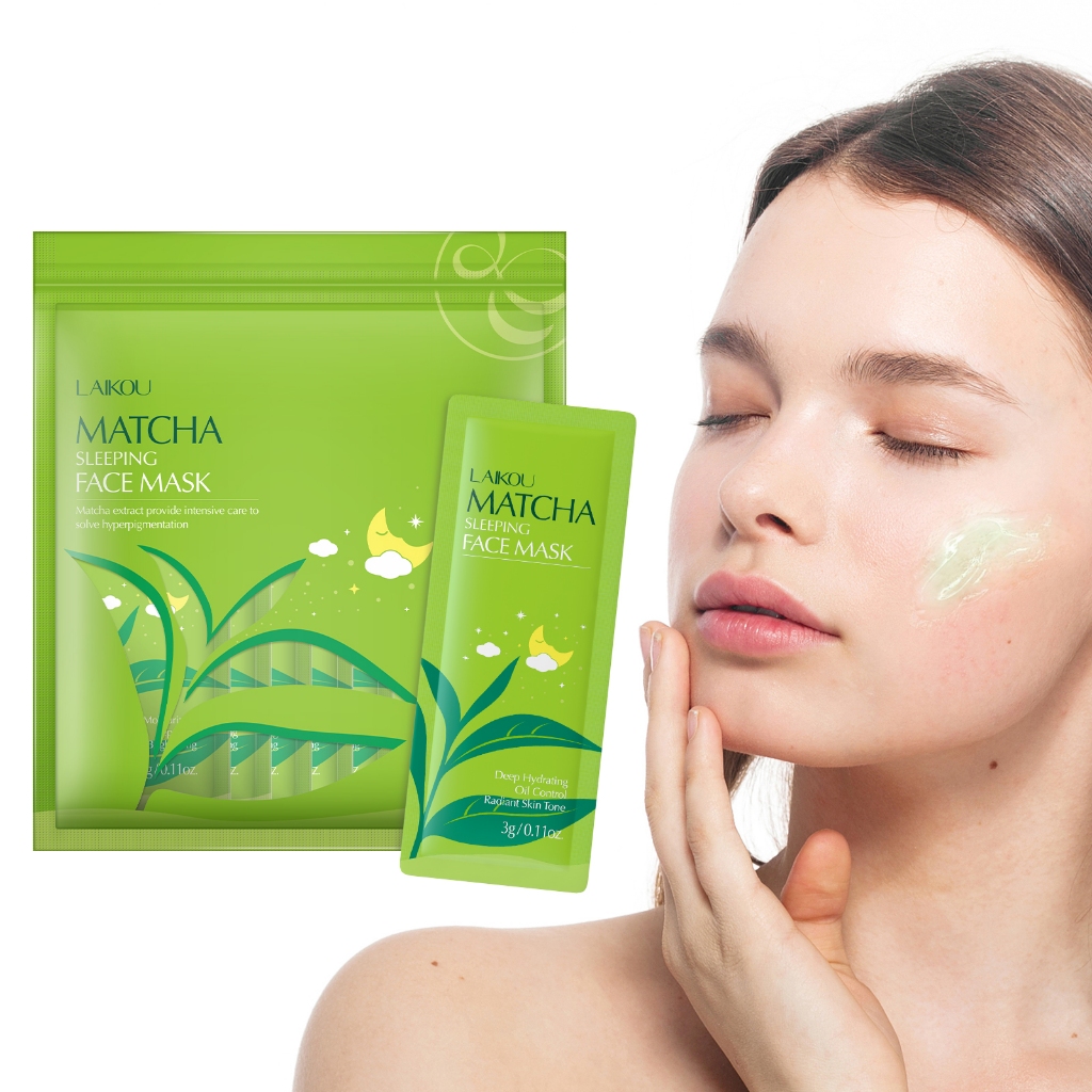 Ảnh Mặt nạ ngủ LAIKOU chiết xuất trà xanh cao cấp 3gx15 miếng 2