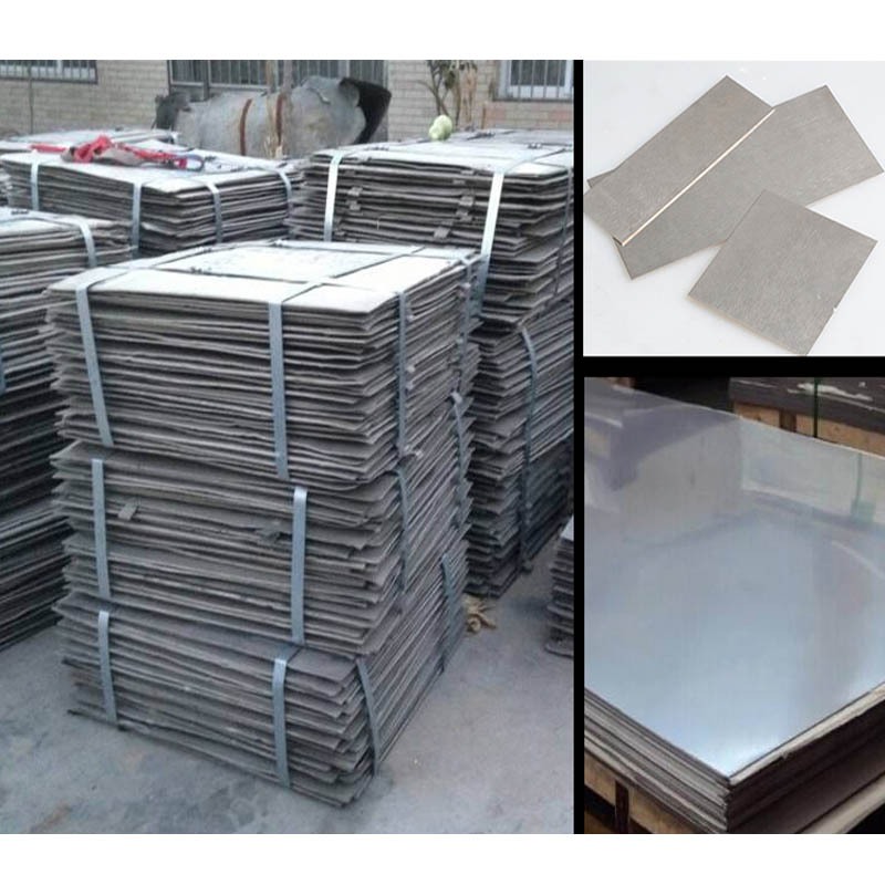 Độ dày 0,2-5mm Ni 99,9% Tấm niken nguyên chất cao Mạ điện Niken Anode 60x70mm-100x200mm