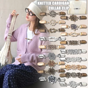 Yunyuan Khăn choàng cổ châu Âu-Mỹ, Trâm cài áo, Kẹp mỏ vịt, Phụ kiện hợp kim, Chống lộ, Cố định khăn quàng
