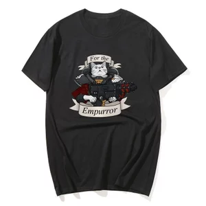 Dành Cho Mèo Empurrror Áo Thun Nam Ngộ nghĩnh Tay Ngắn Tee W-Warhammer 40k Vintage Áo Thun Cotton Cổ Tròn Dạo Phố Size S-XXL