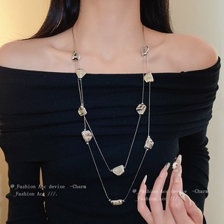 Dây chuyền baroque retro làm từ áo len, trang sức thời trang cá tính dành cho nữ