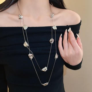 Dây chuyền baroque retro làm từ áo len, trang sức thời trang cá tính dành cho nữ