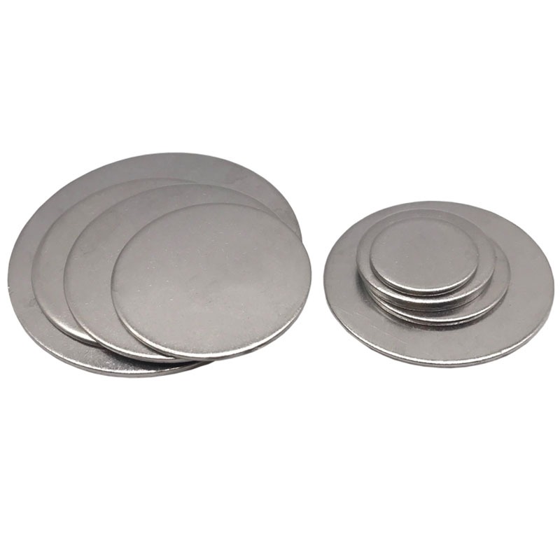 Đĩa tròn bằng thép không gỉ 304 Đĩa tròn bằng thép không gỉ 304 Đĩa tròn kín ống cắm tấm dày 1 / 1.2 / 1.5 / 2 / 2.5 / 3 / 4mm Đường kính 6mm - 20mm