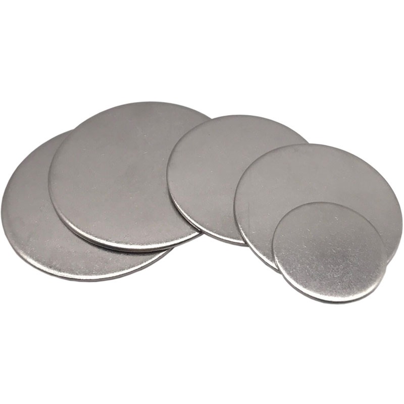 Đĩa tròn bằng thép không gỉ 304 Đĩa tròn bằng thép không gỉ 304 Đĩa tròn kín ống cắm tấm dày 1 / 1.2 / 1.5 / 2 / 2.5 / 3 / 4mm Đường kính 6mm - 20mm