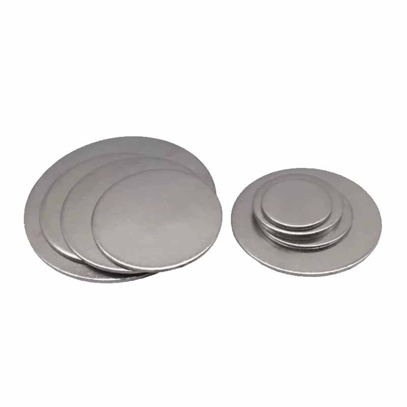 Tấm tròn bằng thép không gỉ 304 Đĩa phẳng chắc chắn Tấm sắt tròn chống thấm nước và chống gỉ Đường kính 42mm ~ 80mm Dày 1.5mm 2mm 2.5mm 3mm 4mm