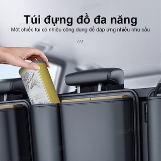 Túi đựng đồ bằng da cốp xe ô tô SEAMETAL có thể tháo rời Túi treo sau ghế ô tô dung tích lớn