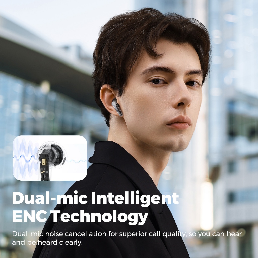 Ảnh Soundpeats Clear-Pods Bluetooth 5.3 Tai nghe mic kép Chế độ trò chơi 3
