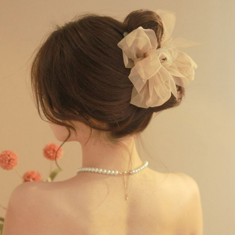 Kẹp Tóc Nơ Lưới Graceful - Phù Hợp Cho Bé Gái và Phụ Kiện Thời Trang