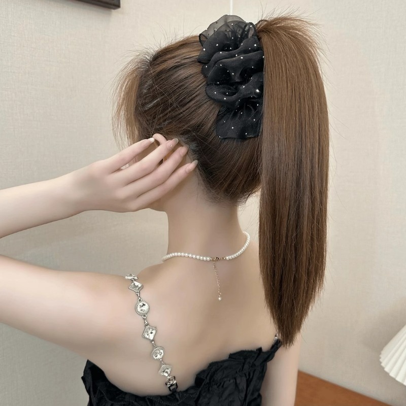 Kẹp tóc lưới thời trang Hàn Quốc thiết kế thanh lịch, phù hợp làm phụ kiện mùa hè cho bé gái