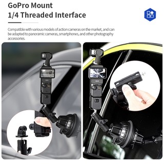 Dành Cho DJI Osmo 360 / Pocket 3 Xe Thủy Tinh Hút Chân Không Hút Đa Năng Đế Camera Sửa Phụ Kiện