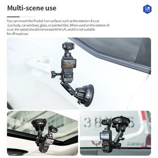 Dành Cho DJI Osmo 360 / Pocket 3 Xe Thủy Tinh Hút Chân Không Hút Đa Năng Đế Camera Sửa Phụ Kiện
