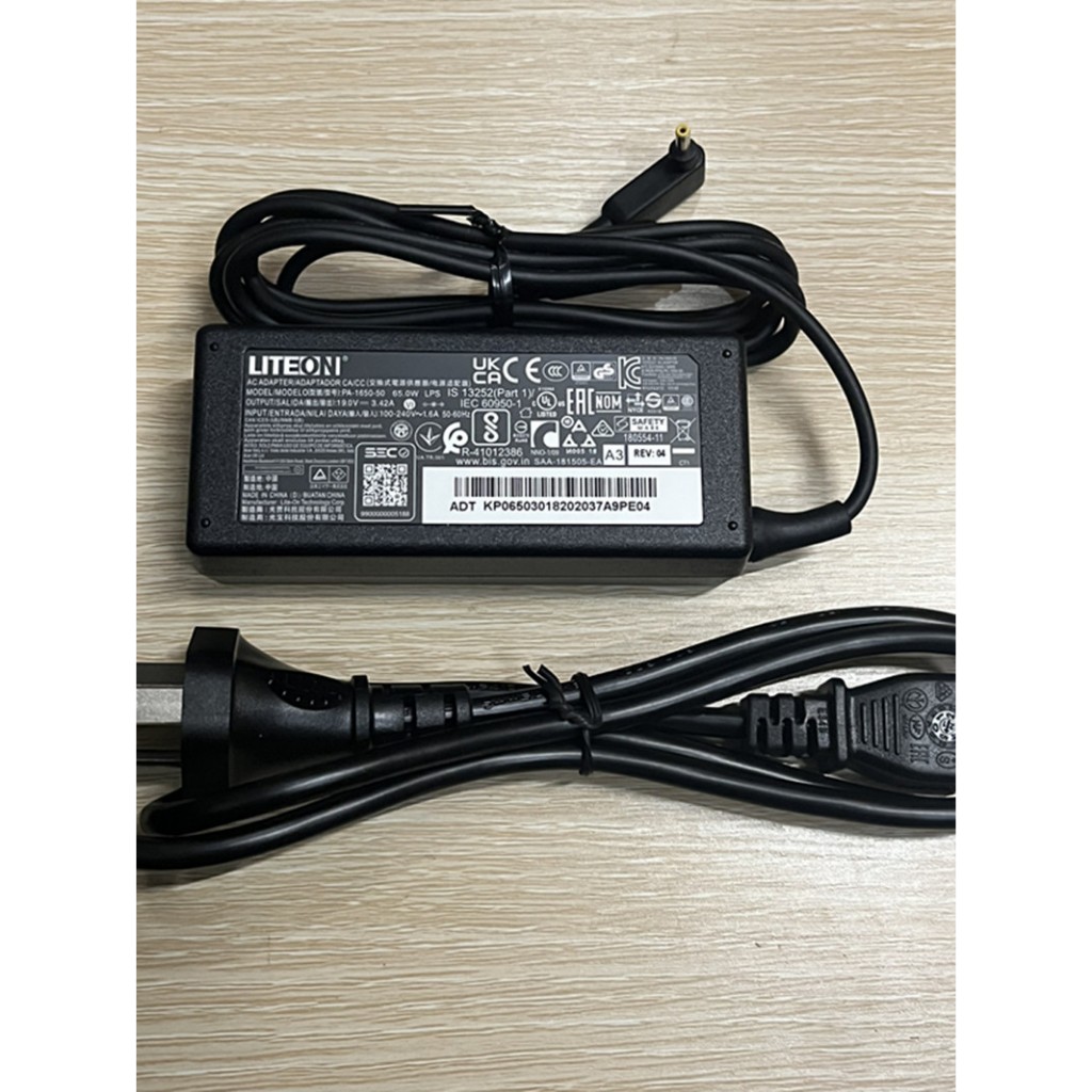 LITEON PA-1650-50 19V 3.42A 65W 3.0x1.0mm AC Adapter Sạc Cho ACER Laptop Nguồn Điện A18-065N3A