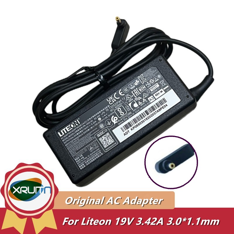 LITEON PA-1650-50 19V 3.42A 65W 3.0x1.0mm AC Adapter Sạc Cho ACER Laptop Nguồn Điện A18-065N3A