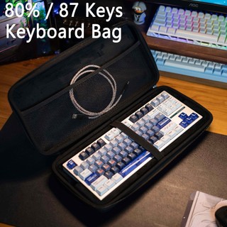 80% / 87 Phím Bố Trí Bàn Phím Hộp Đựng Bàn Phím Cơ Tùy Chỉnh Bảo Vệ Túi Bảo Quản Vỏ Cứng Nhung Lót