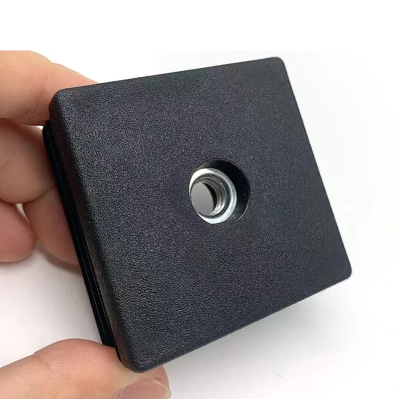 M8 M10 Nhựa Có Lỗ Đai Ốc Vuông / Tròn Phích Cắm Ống Có Thể Điều Chỉnh Vuông / Đai Ốc Tròn Trống Đầu Chèn Nắp Ống Nội Thất Chân Ống Cắm