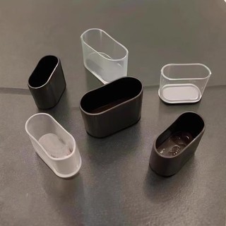 4 Đen / Trong Suốt Cao Su Ghế Chân Nắp Hình Bầu Dục Có Đồ Nội Thất Chân Bàn Bảo Vệ Sàn 15x30mm-25x50mm