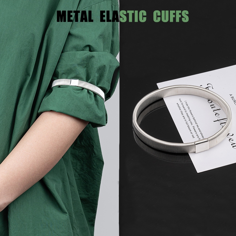 [Yunyuan] 4 cái / bộ Quần ống rộng Dụng cụ siết chặt chân Tay áo Quần viền Chiều dài chân có thể rút ngắn Không cần may Không cần nút Dây đai lò xo có thể điều chỉnh