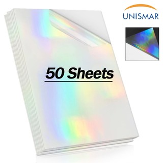 Phim cán nguội 50 tờ A4 | Nhãn dán tự dính | Ba chiều trong suốt | Vinyl PVC & Nhãn dán nhiều lớp chống thấm nước | Máy ép Kertas