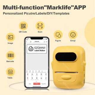 Marklife P50 Mini Máy in nhãn nhiệt di động, kết nối Bluetooth không dây, in nhãn dán bỏ túi