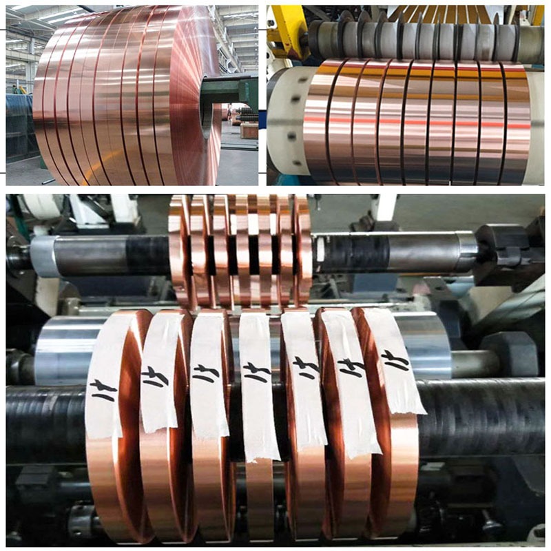 Độ dày 0,02 / 0,3 / 0,04 / 0,05 / 0,06mm 99,9% T2 Dải đồng nguyên chất